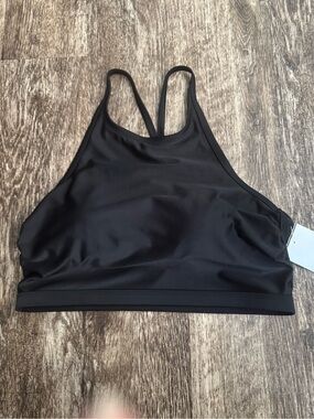Xersion Black High-Neck Sports Bralette